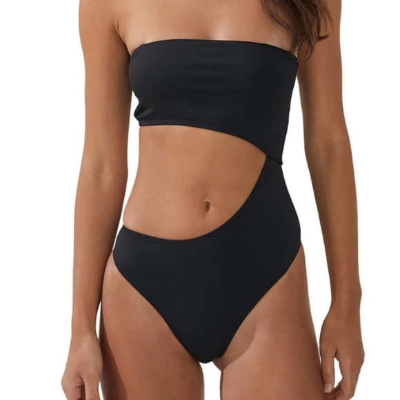 Black One Piece Bathing Suit - Picture 1 of 9
